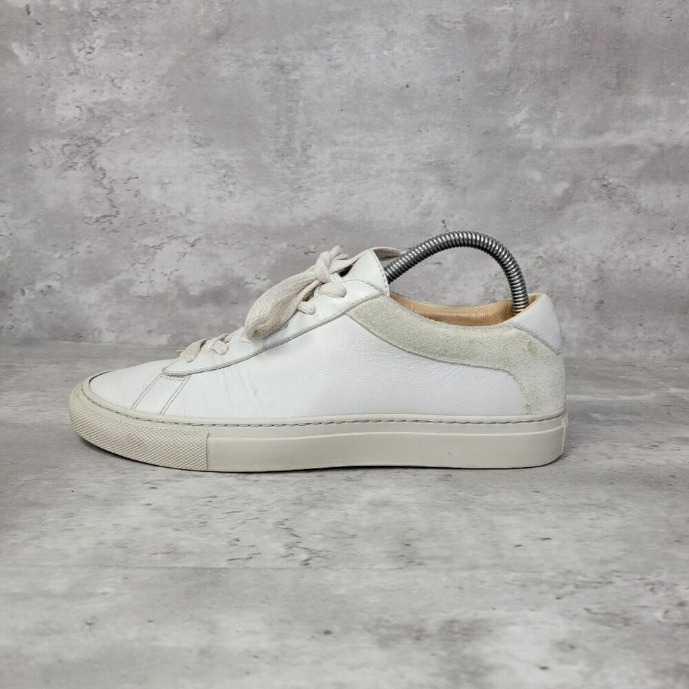Koio Capri Sneakers Womens 39 US Size 9 Off White Leather‎ Suede Made In Italy